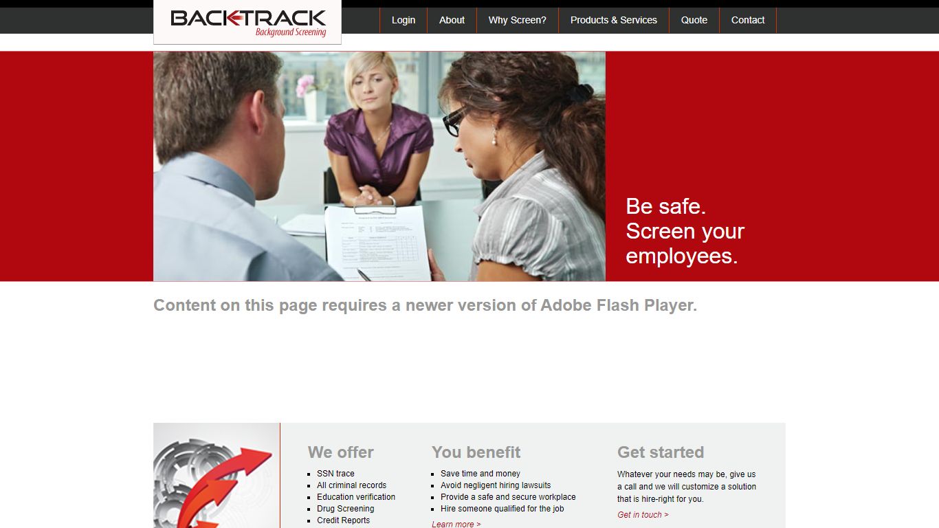 Backtrack : Employee Background Screening